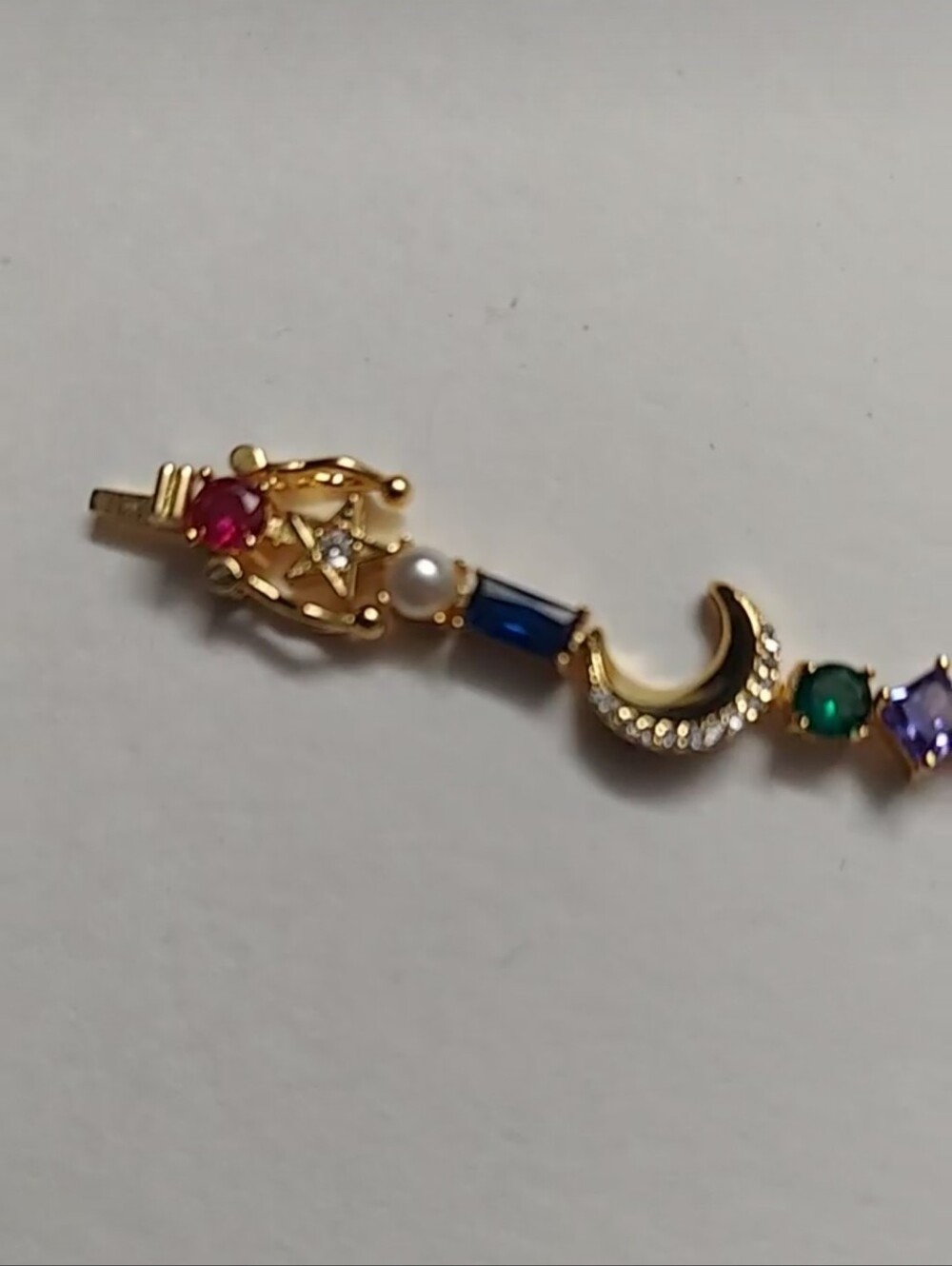 Kate Spade Gold-Tone Multicolor Celestial & Charm Bracelet - Women Jewelry - Picture 11 of 11